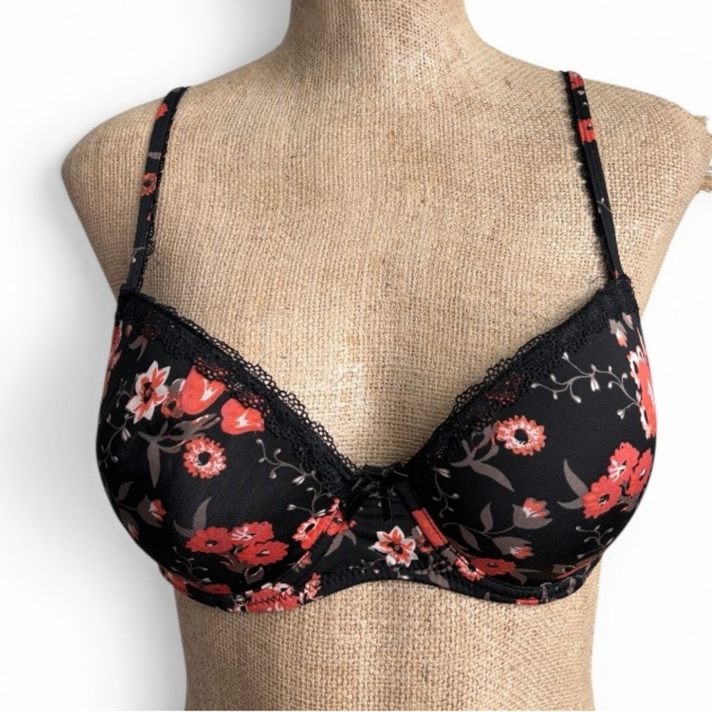 Jezebel Push Up Underwire Floral Bra  36C